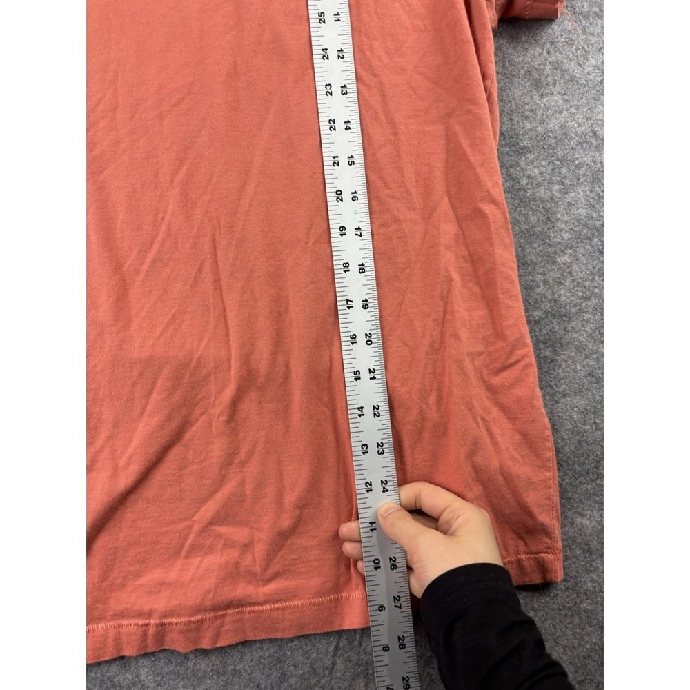 Brixton Mens Tailored Fit Graphic Logo T-Shirt Coral Orange Size Large - Picture 3 of 8